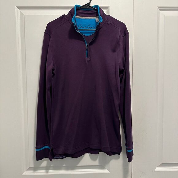 Robert Graham Royal Purple Quarter Zip Size Small - Picture 1 of 5